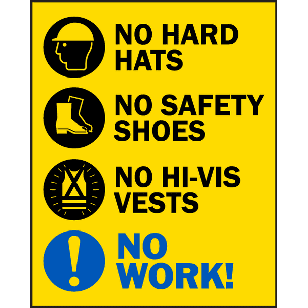 Site Safety Construction SITE TRAFFIC EMERGING signs TWIN PACK Robust 5mm